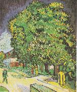 Vincent Van Gogh Blooming chestnut trees oil painting reproduction